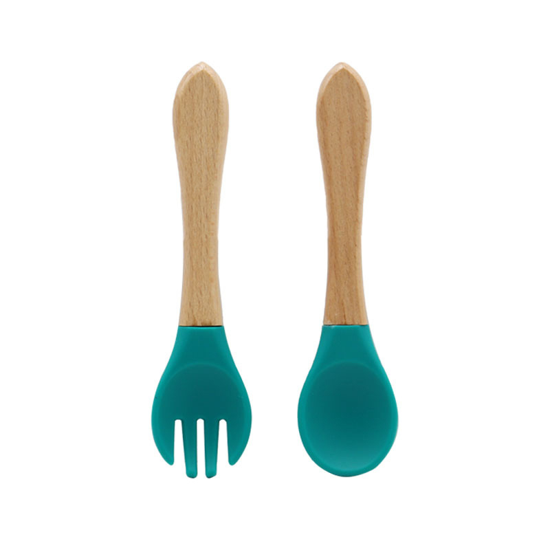 Zestaw silikonowych łyżek i widelców dla dzieci
