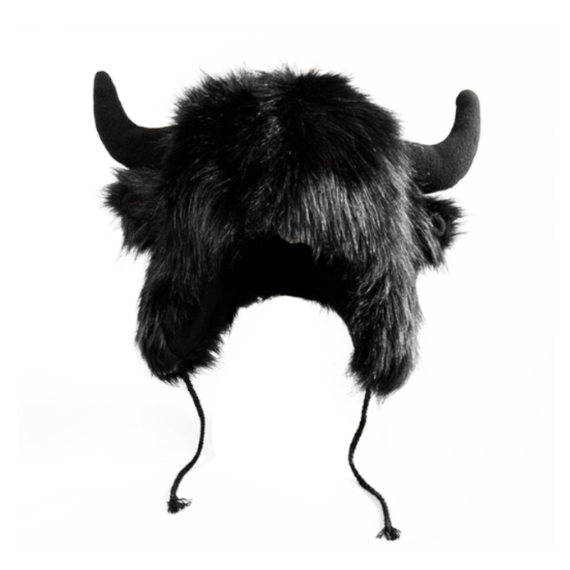 Kapelusz na włosy Big Black Bull Horn