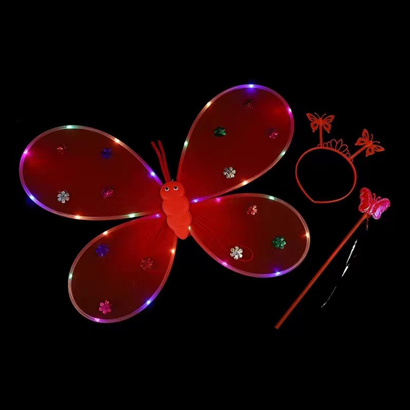 Butterfly Fairy Wings Magic Różdżka na głowę zestaw kostiumów