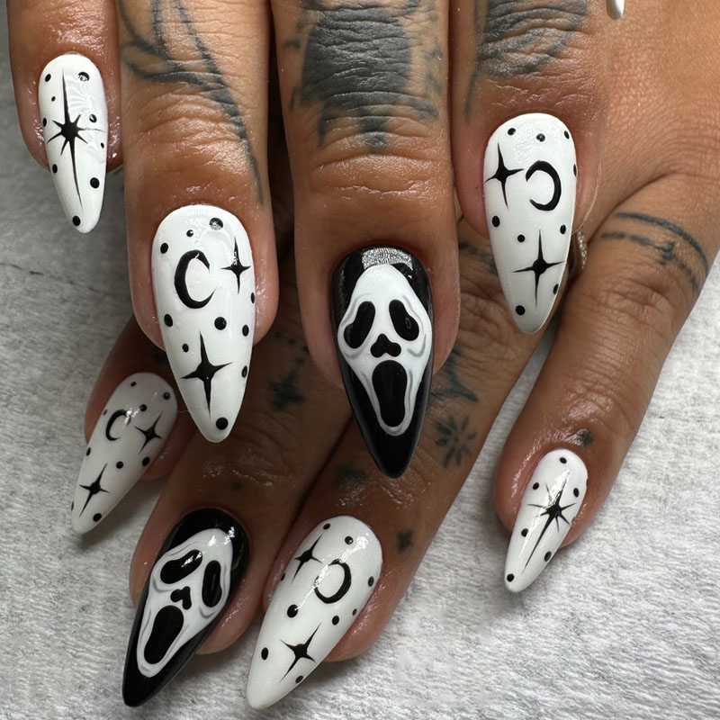 Halloween Ghost Fake Paznok