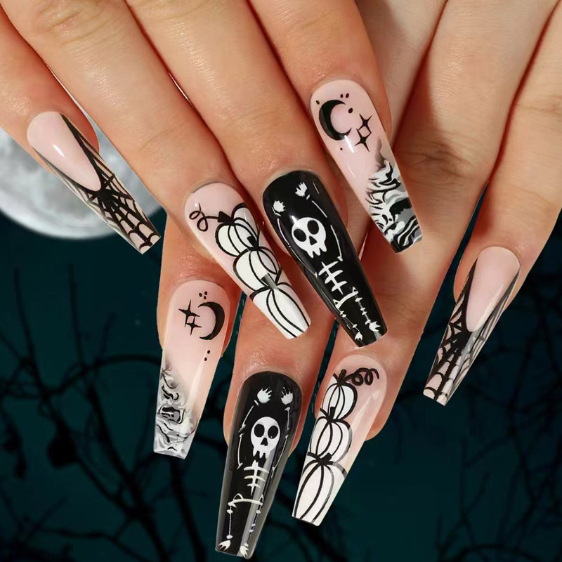 Fałszywe paznokcie serii Halloween