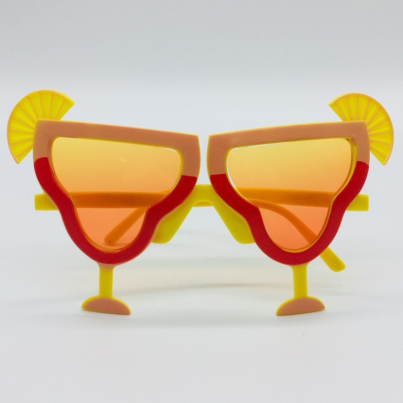 Okulary przeciwsłoneczne Hawaii Beach Flamingo w kolorze ananasa