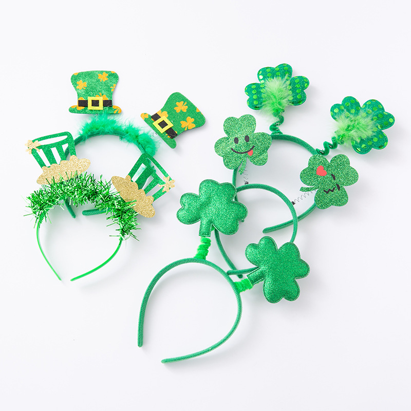 Irish Clover Headwear St Patricks Day Pałąk
