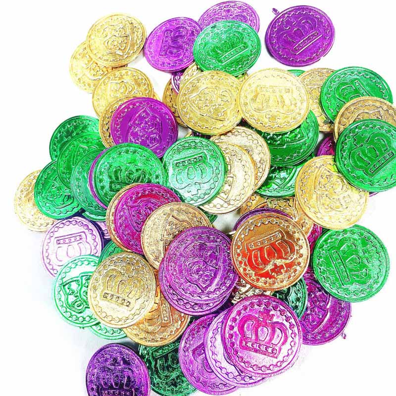 Plastikowe monety Mardi Gras