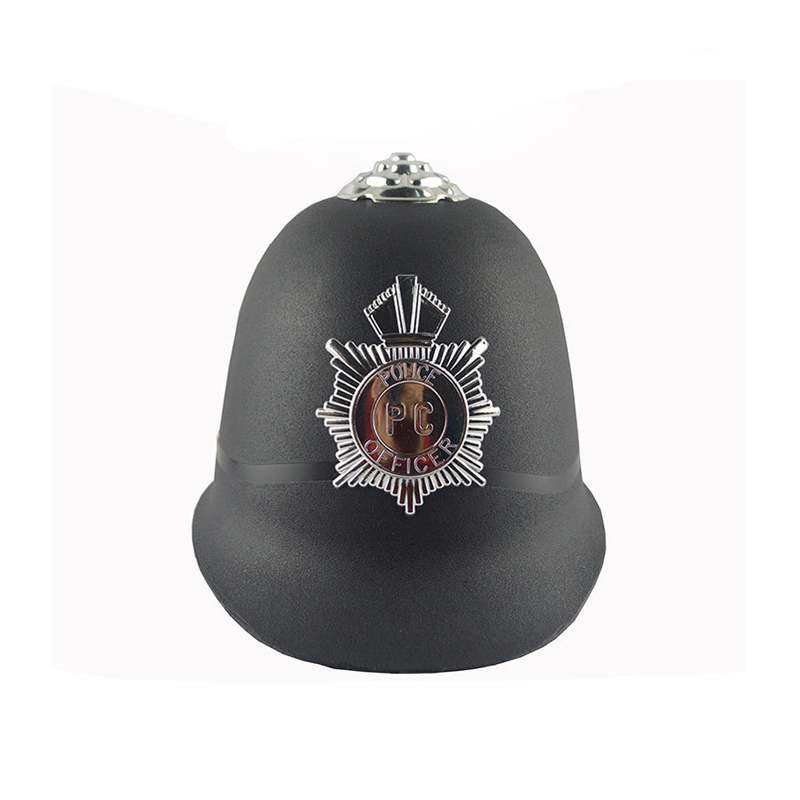 Brytyjski angielski hełm policji w brytyjskim angielskim