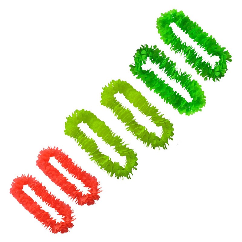 Wielokolorowe dekoracje na przyjęcie tropikalne w kształcie hawajskiej girlandy
