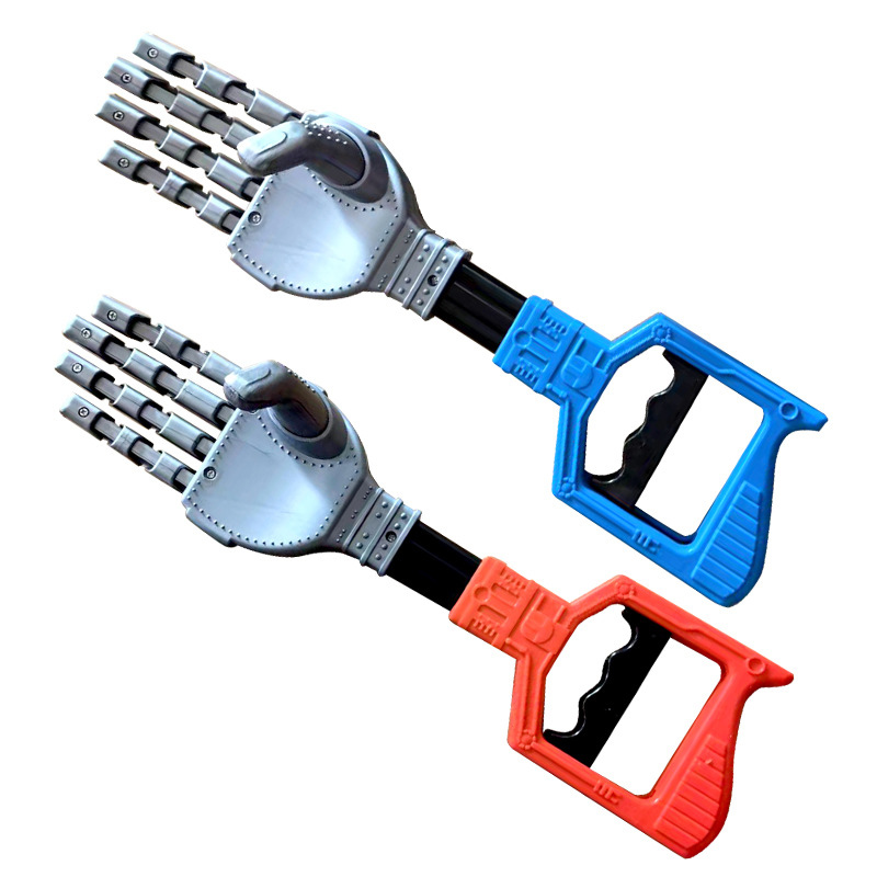 Plastikowa zabawka z mechanicznym ramieniem