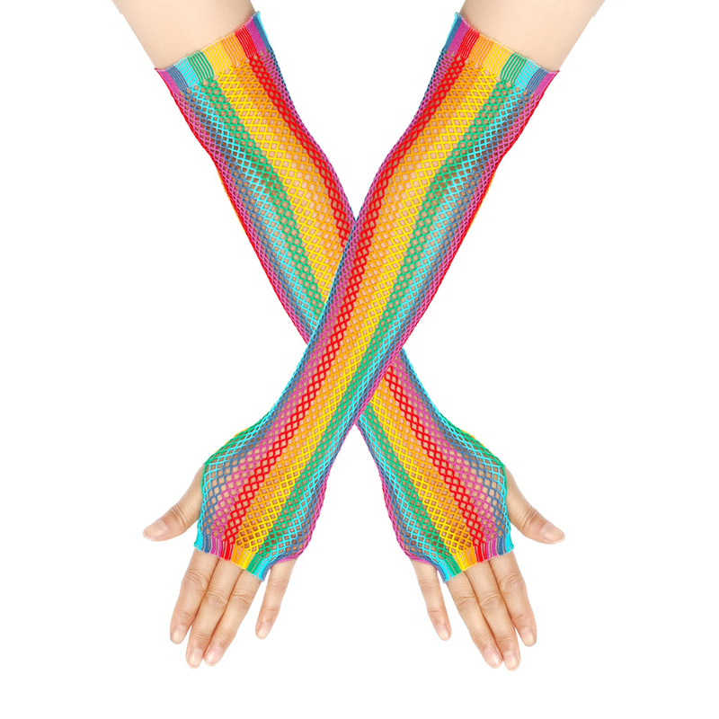 Rainbow Ombre Fishing Net Resher