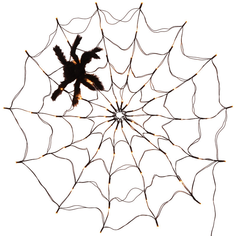Spider Web Light Halloween dekoracja