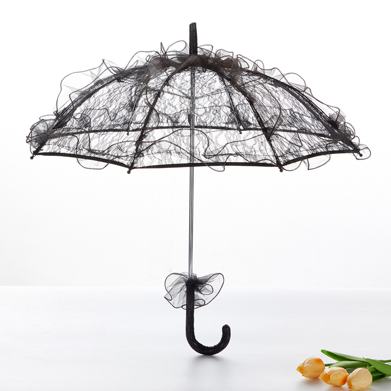 Wiktoriański koronkowy parasol