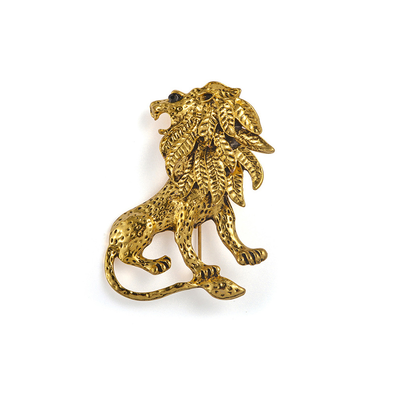 Vintage Lion broszka
